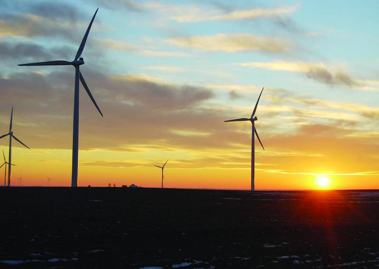 The northern part of Bureau County will start to look more like the southern part, shown here, now that work has begun on building 106 turbines, part of the Walnut Ridge Wind Farm project.