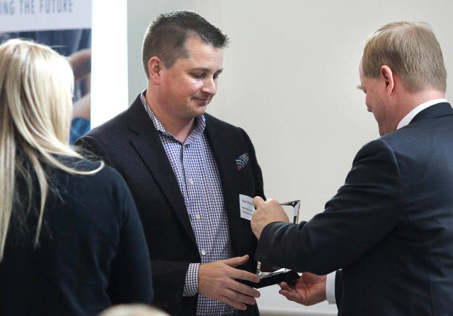 (Caption: Ryan Weckerly of MorningStar Media accepts the Chamber Champion Award.)

Other business awards included MorningStar Media as Chamber Champion for demonstrating an outstanding partnership with the Chamber and contributions to the community ...