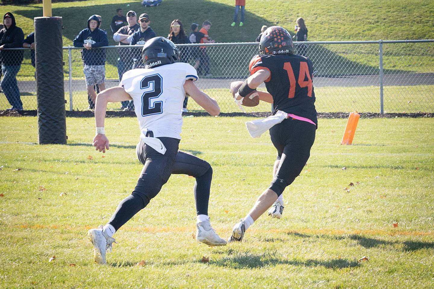 Millledgeville's Kacen Johnson takes it in for a touchdown Saturday, October 29th in the Missiles first round playoff game against the West Prairie Cyclones.