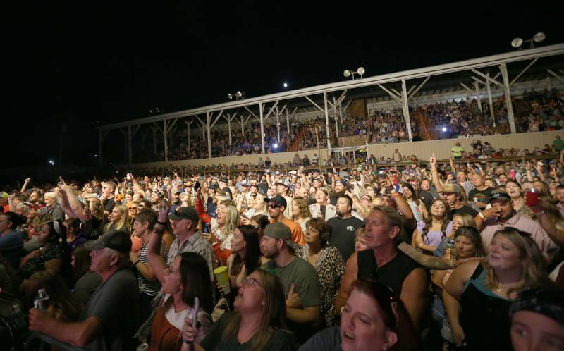 A large crowd gathers during the 103rd annual Marshall-Putnam Fair on Thursday, July 18, 2024 in Henry.