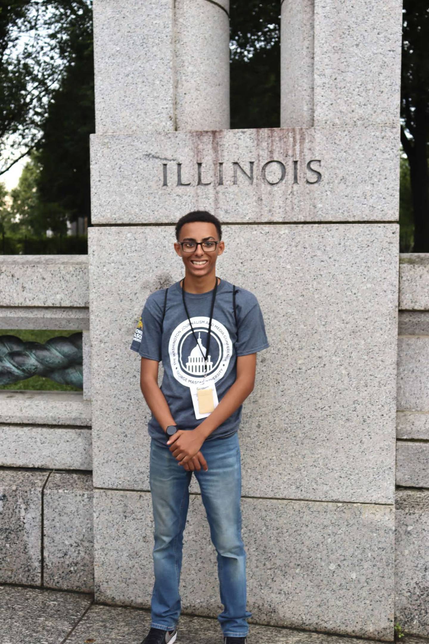 Genoa-Kingston high schooler Quincy James in July 2025 attended a national journalism conference at George Mason University in Washington, D.C., part of a program meant to inspire future media professionals and young leaders.
