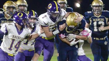 Photos: Polo rolls over Orangeville in 8-man action