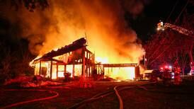 Home completely destroyed by fire near Crystal Lake