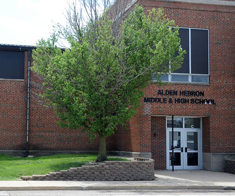 A file photo shows the Alden-Hebron Middle and High School building.