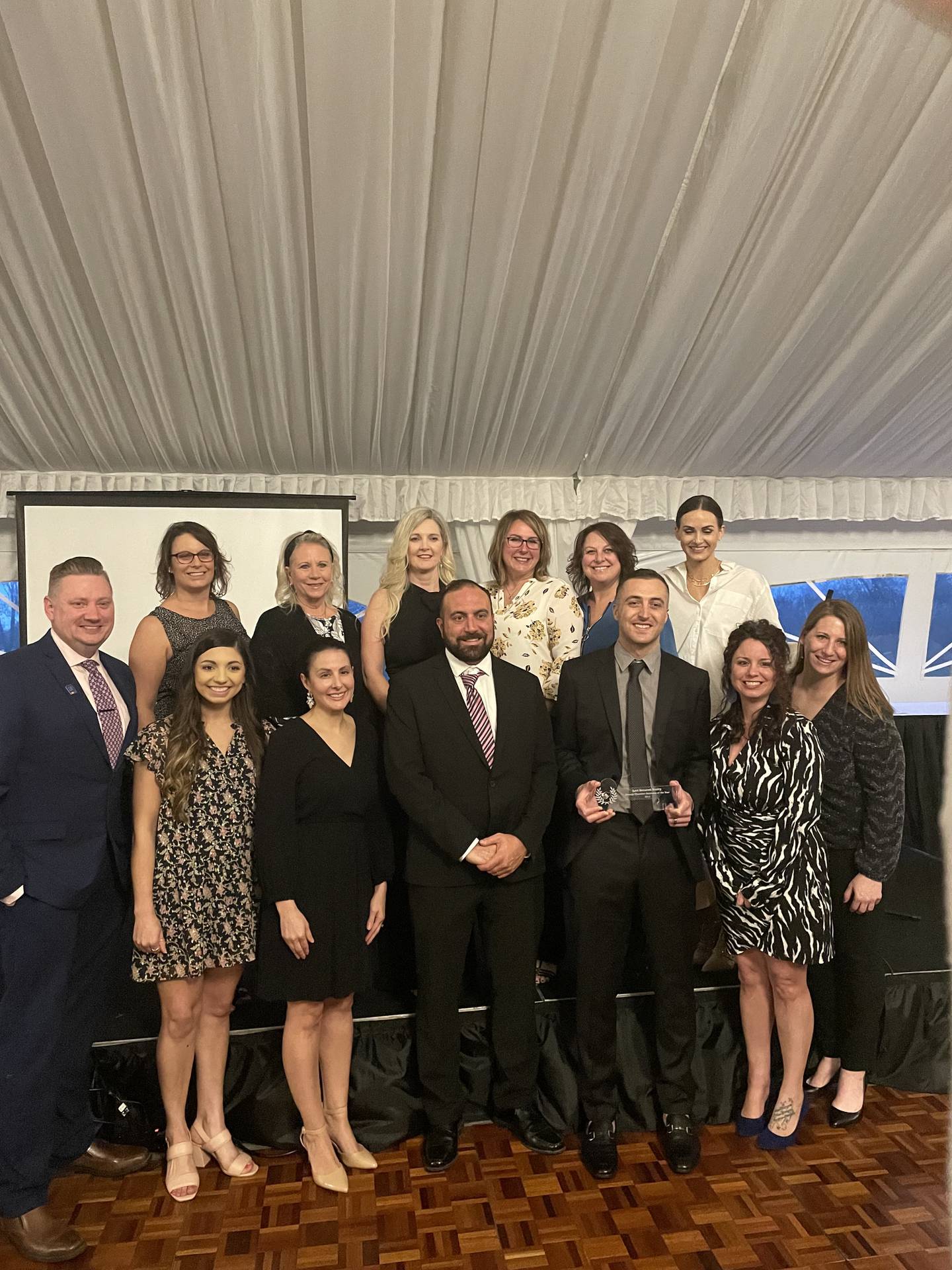 Lori Bonarek Realty in Coal City was recognized as the Chamber’s 2021 Business of the Year during Wednesday nights Grundy Economic Development Council and the Grundy County Chamber of Commerce & Industry brought back their Annual Dinner