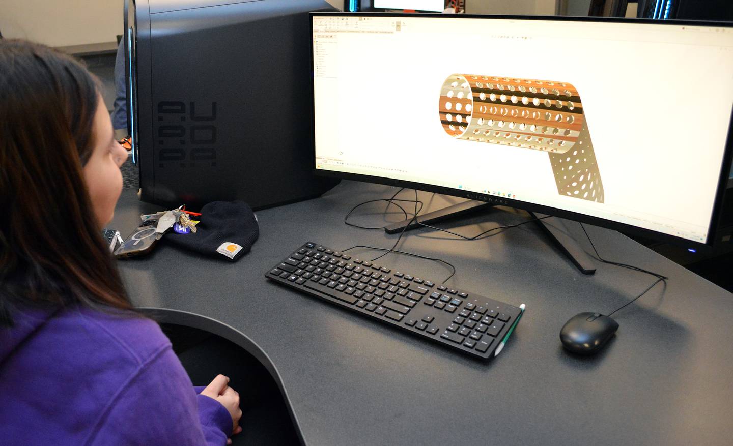 Anything that gets made begins with a drawing, and CAD designers, known as detailers, can sketch everything from simple parts to complex buildings to small electronics components to artificial human body organs. Illinois Valley Community College offers certificate and degree programs and partners with Northern Illinois University for a bachelor’s degree program.