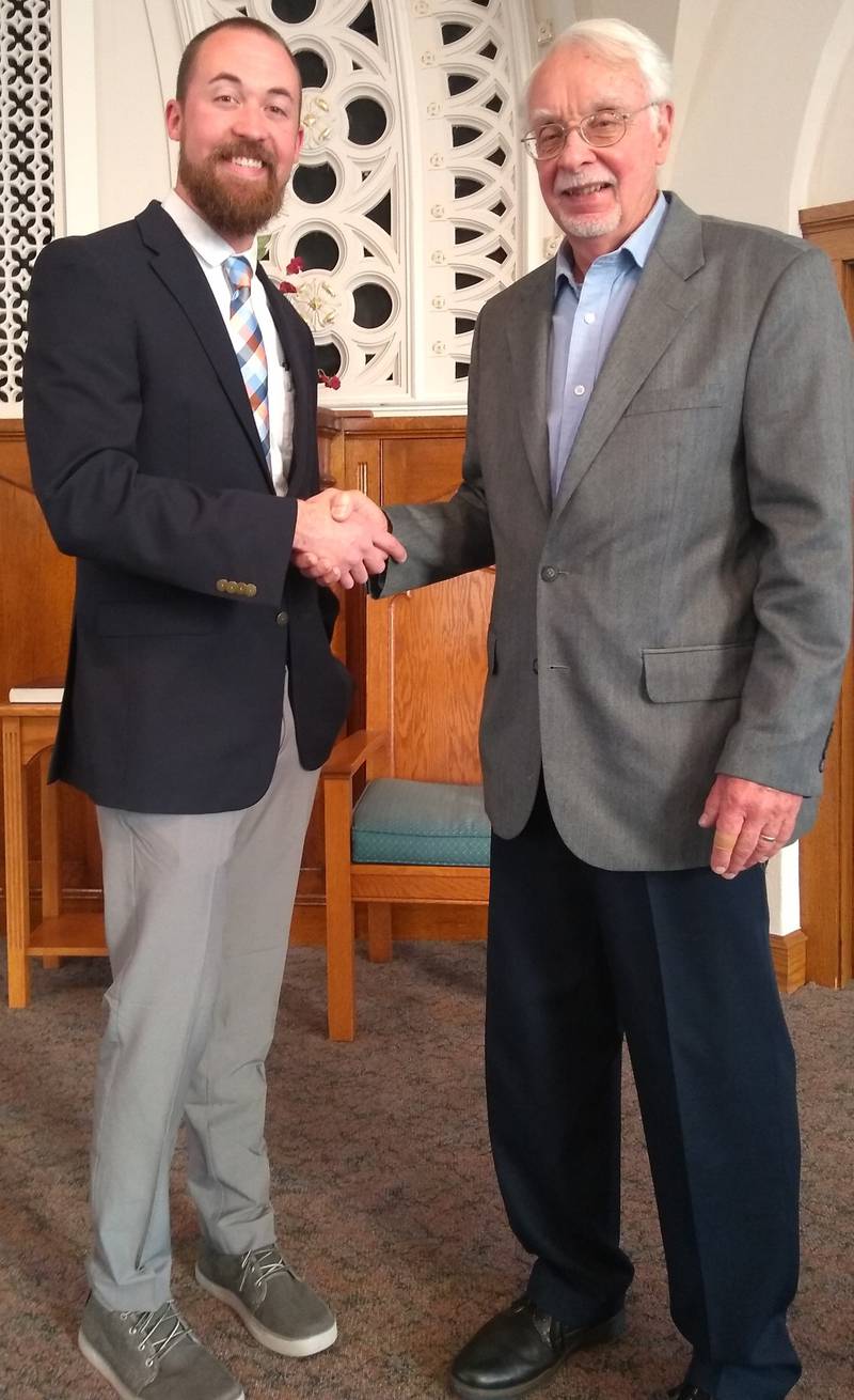(Left to right); Pastor Matt DeBall and Deacon Coordinator Carl Mosher