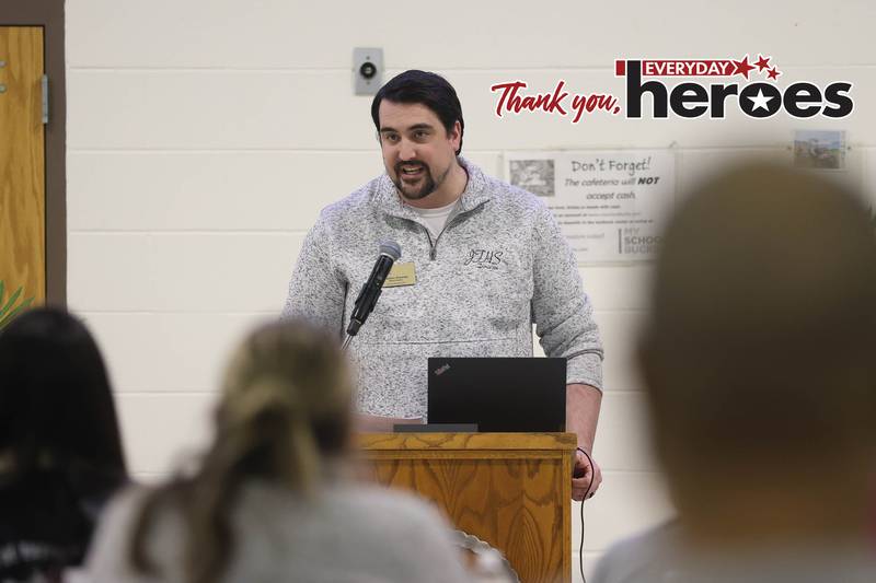 District 204 President Matthew Kennedy speaks at the State of the District Address on Thursday, Jan. 29, 2026 in Joliet.