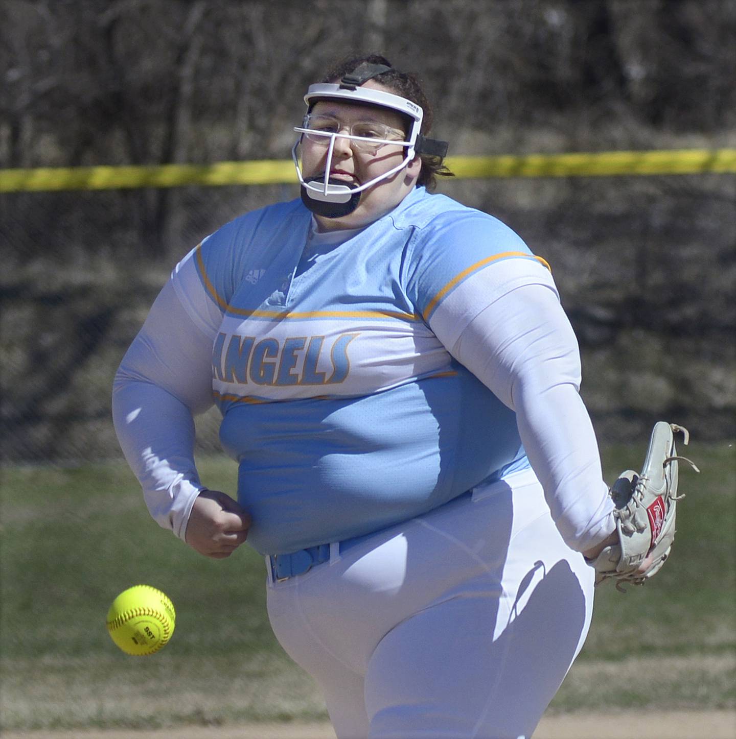 Joliet Catholic’s starting pitcher Keigan Sprovieri lets go with a pitch against Ottawa Saturday at Ottawa.