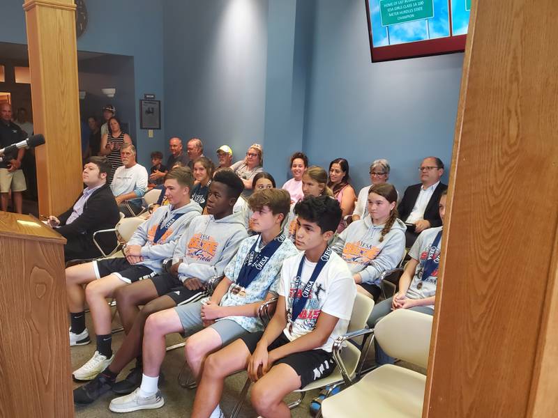 The Trinity Catholic Academy athletes that were honored include Lila Koehler, Paige Picco, Mackenzie Chamberlain, Kate Duncan, Sean Brayton, A.J. Hermes, Yannis Young, Jose DeLaTorre, Kelsey Fredrick, Savannah Bray, Maggie Arkins, Emerald DeLaTorre, Karmen Piano and Lilly Bosnich.