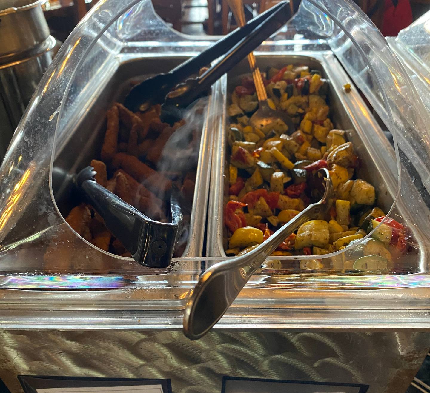 Fried zucchini and oven-roasted vegetables are a couple of the sides available for the taking.