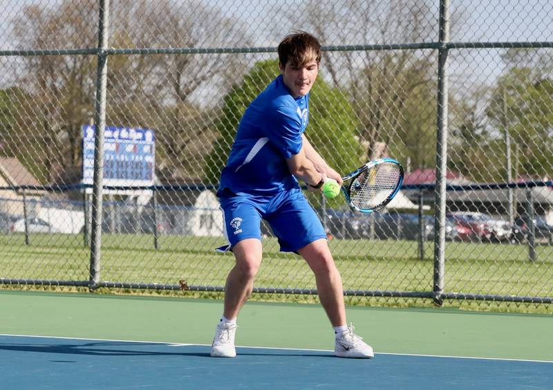 Princeton's Chase Sims makes a return against Coal City Monday. The Tigers won 5-0 to improve to 10-0.