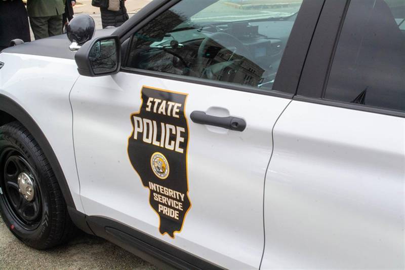 An Illinois State Police squad car is pictured in a file photo. This week the agency agreed to hold more public hearings on its assault weapon registration process, although the existing emergency rules governing the process will remain in effect.
