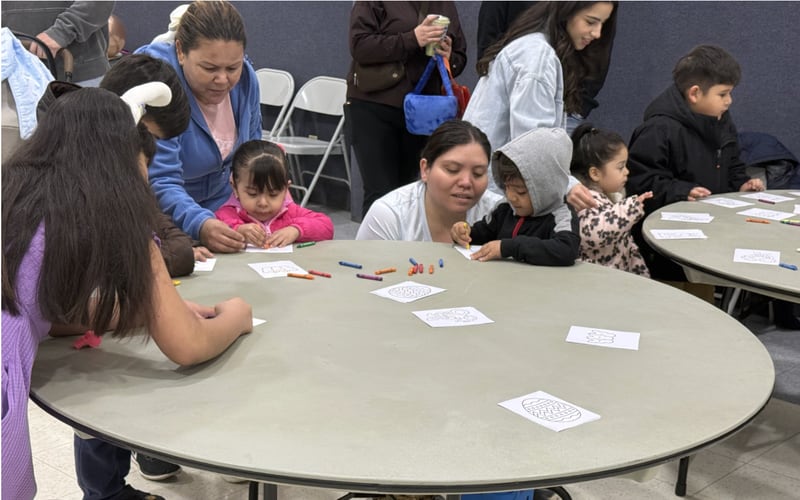 Mendota residents participate in the Mendota Area Chamber of Commerce Easter Hop at Zion United Methodist Church on Saturday, March 28, 2026.