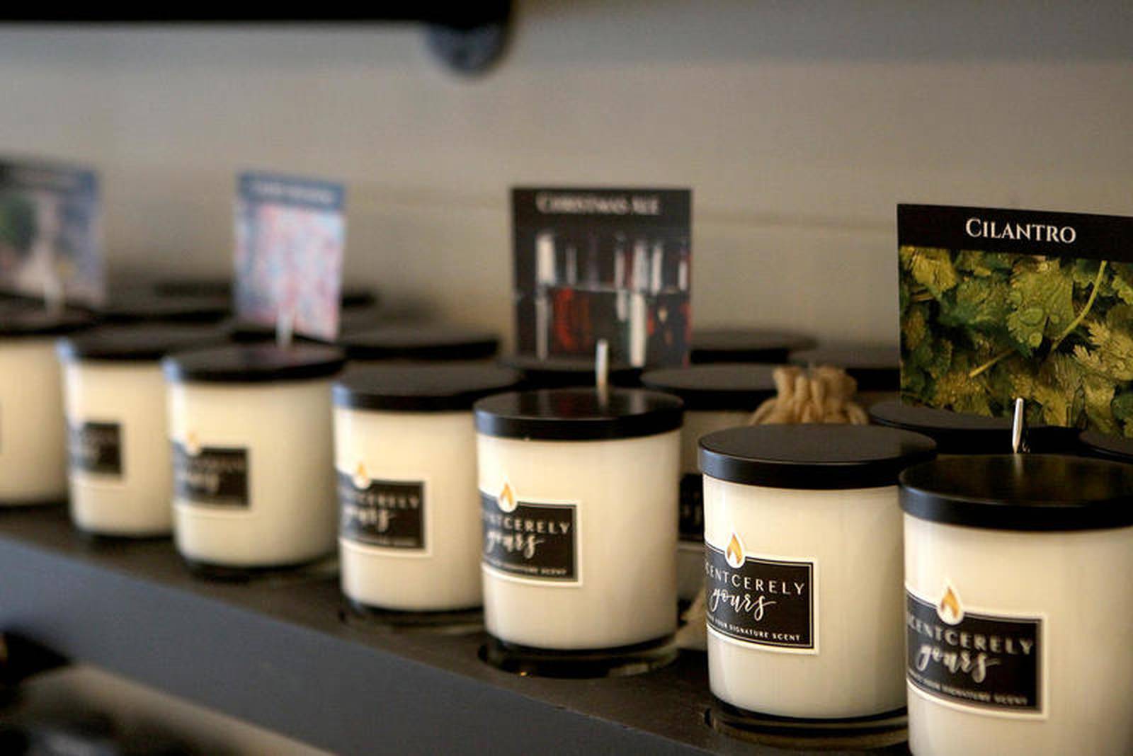 Scentcerely Yours creates personalized scented candles in Geneva Shaw