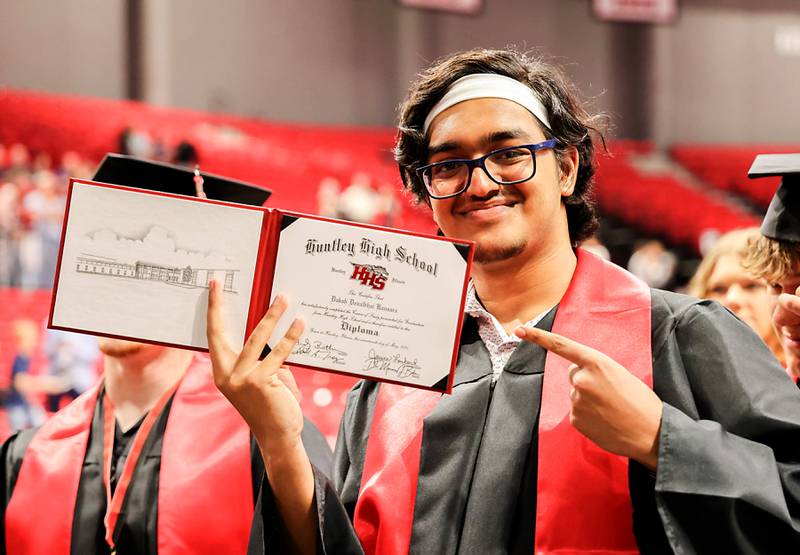 Members of the Class of 2025 graduate from Huntley High School during their commencement ceremony on Saturday, May 17, 2025, at Northern Illinois University in DeKalb.