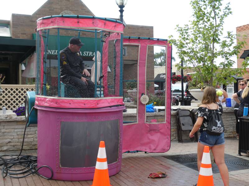 Crystal Lake's National Night Out event on Thursday, August 4, 2022, included food trucks, live music, first responder vehicles, and a dunk tank. The event is a great way to foster positive public outreach, said Illinois State Police Sgt. Aldo Schumann.