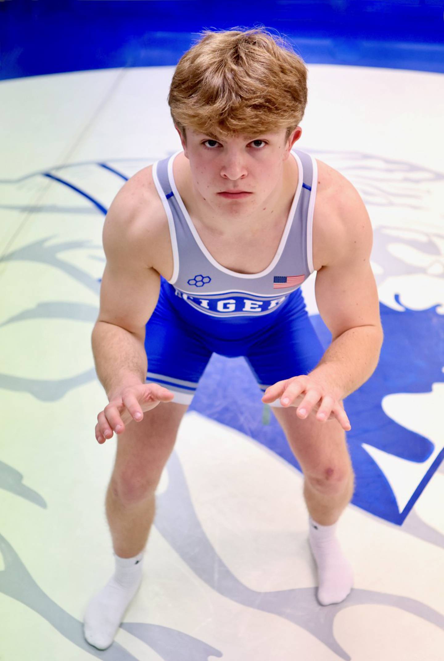 Princeton junior Casey Etheridge was the top area state medalist, finishing fourth at 144 pounds, with a 48-6 record. He is the 2024-25 NewsTribune Wrestler of the Year.
