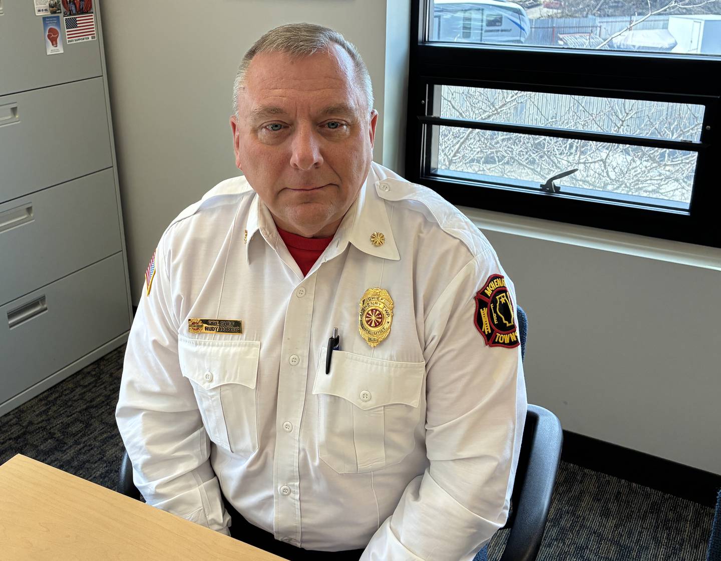McHenry Township Fire Protection District Chief Rudy Horist on Friday, March 20, 2026.