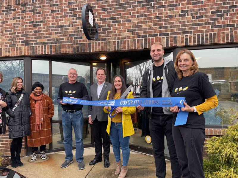 Geneva restaurant Ugly Noodle celebrated its opening with a ribbon-cutting at 2600 Keslinger Road on December 1, 2023