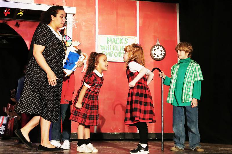 Members of the Polo Area Community Theatre in Polo perform ""FrUiTCaKeS," by Julian Wiles in Dec. 2024.