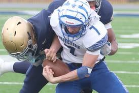 Valshun Powe, Bloomington Central Catholic run past Princeton in 3A opener