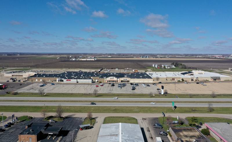 An aerial view of the Peru Mall on Wednesday, March 27, 2024. The Peru Mall opened on Tuesday, March 13, 1974 at 2p.m.