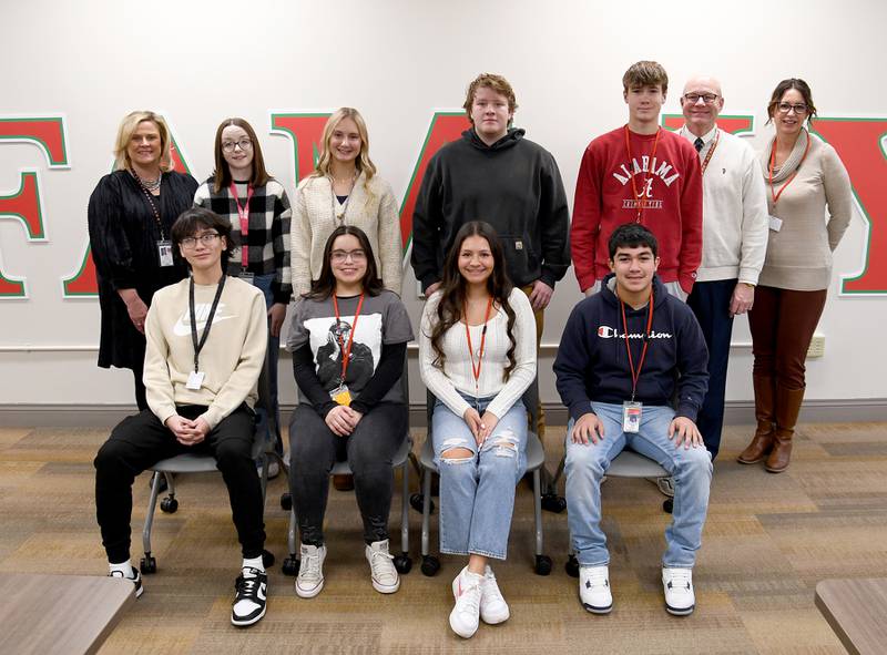 The La Salle-Peru Township High School Renaissance Students of the Month were recognized during a breakfast ceremony Wednesday. Students recognized this month were Yiszel Pantoja, Beatriz Arce, Briza Ortega, Raleigh Leininger, Daniel Gutierrez, Zach Pocivasek, Ismael Mejia, Kyle Johnson, Gianmarco Luna Tejada and Rhyan Westerman.