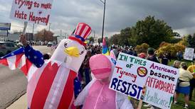 ‘Americans are suffering:’ Huge crowd rallies at latest ‘No Kings’ protest in DeKalb