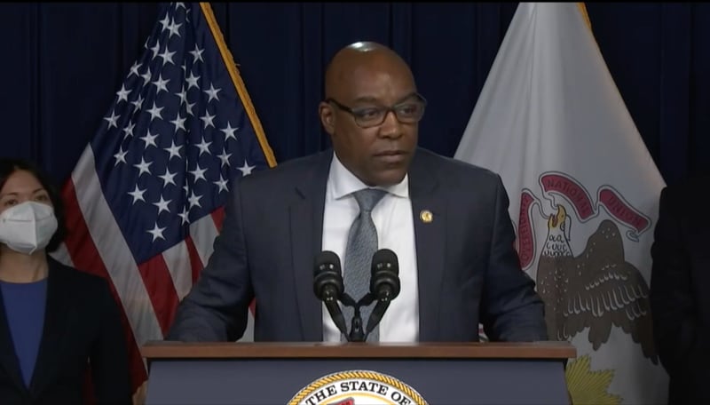 Illinois Attorney General Kwame Raoul announces civil investigation into Joliet Police Department on Wednesday, Sept. 8, 2021.