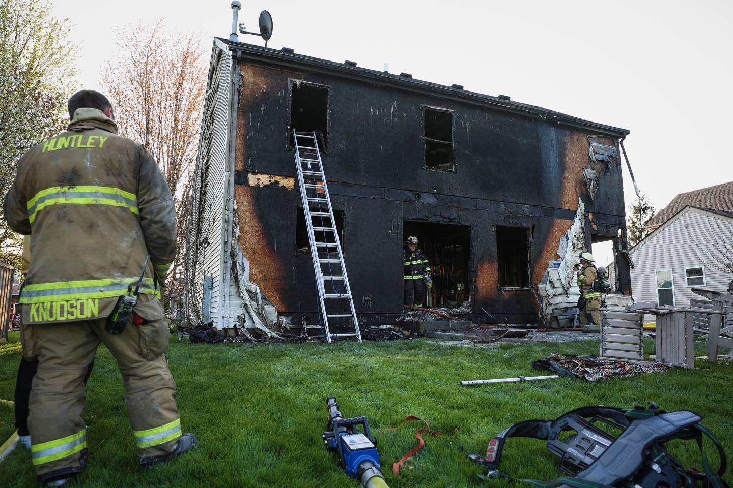 A fire Monday, May 9, 2022, in the 11800 block of Cape Cod Lane in Huntley caused damage to a two-story home.