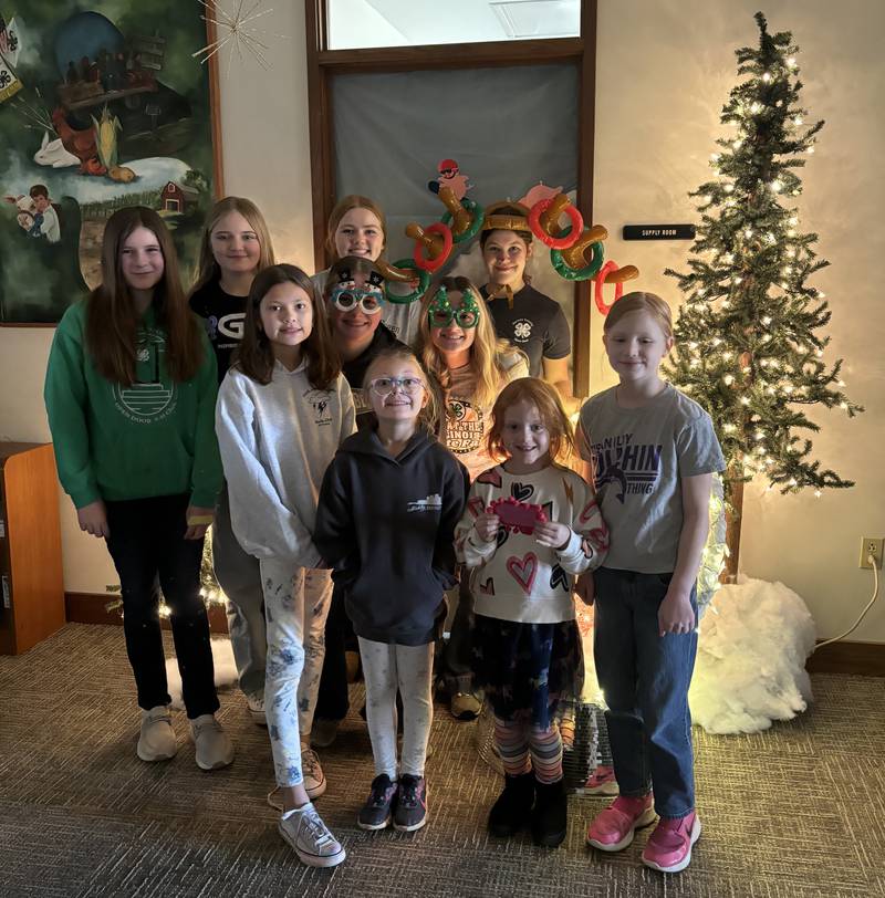 Bureau County 4-H members spread holiday cheer Saturday, Dec. 7, 2024, at their holiday workshop.