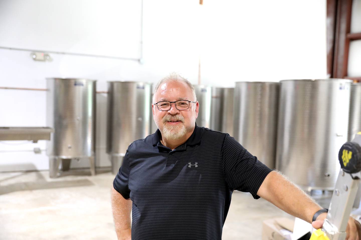 Brent Copstead, owner of Geneva Winery, is expanding the business to include an event venue, vineyard and larger production facility.