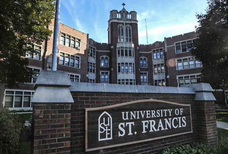 The University of St. Francis on Thursday, Oct. 19, 2017, in Joliet, Ill.