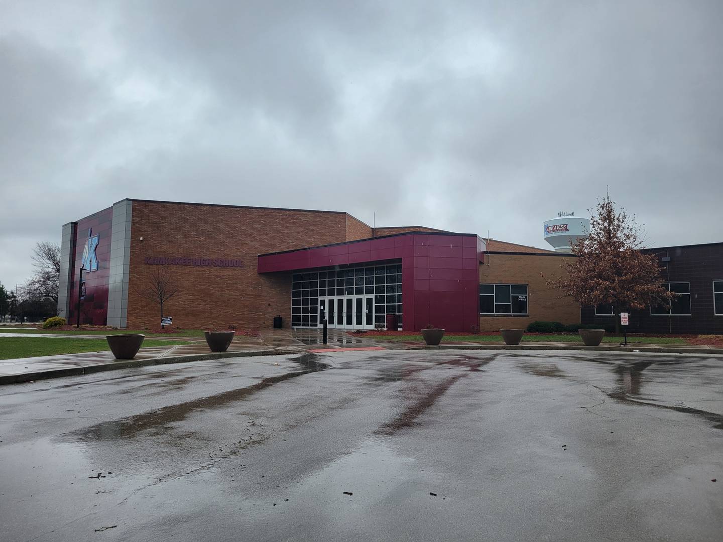 Kankakee High School is closed Wednesday, March 11, 2026, and will remain closed the rest of the week in the aftermath of Tuesday's storms. School officials said KHS bore the brunt of the storm damage.