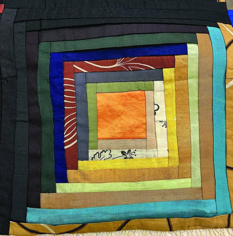Log cabin quilts will be part of the upcoming special exhibition at the Dunn Museum in Libertyville.