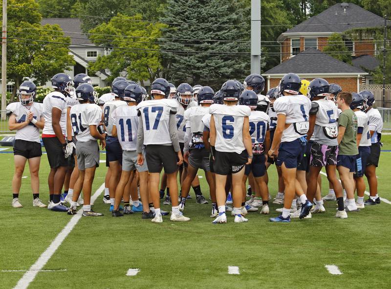 Photos Nazareth Academy football practice Shaw Local