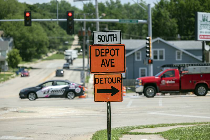 The roadwork on Galena Avenue in Dixon is an Illinois Department of Transportation project. The city of Dixon has plans to start its own street work after the Petunia Festival, which runs from July 3-6.