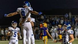 Newman overcomes strong start by Mendota to win 35-18, improve to 2-0