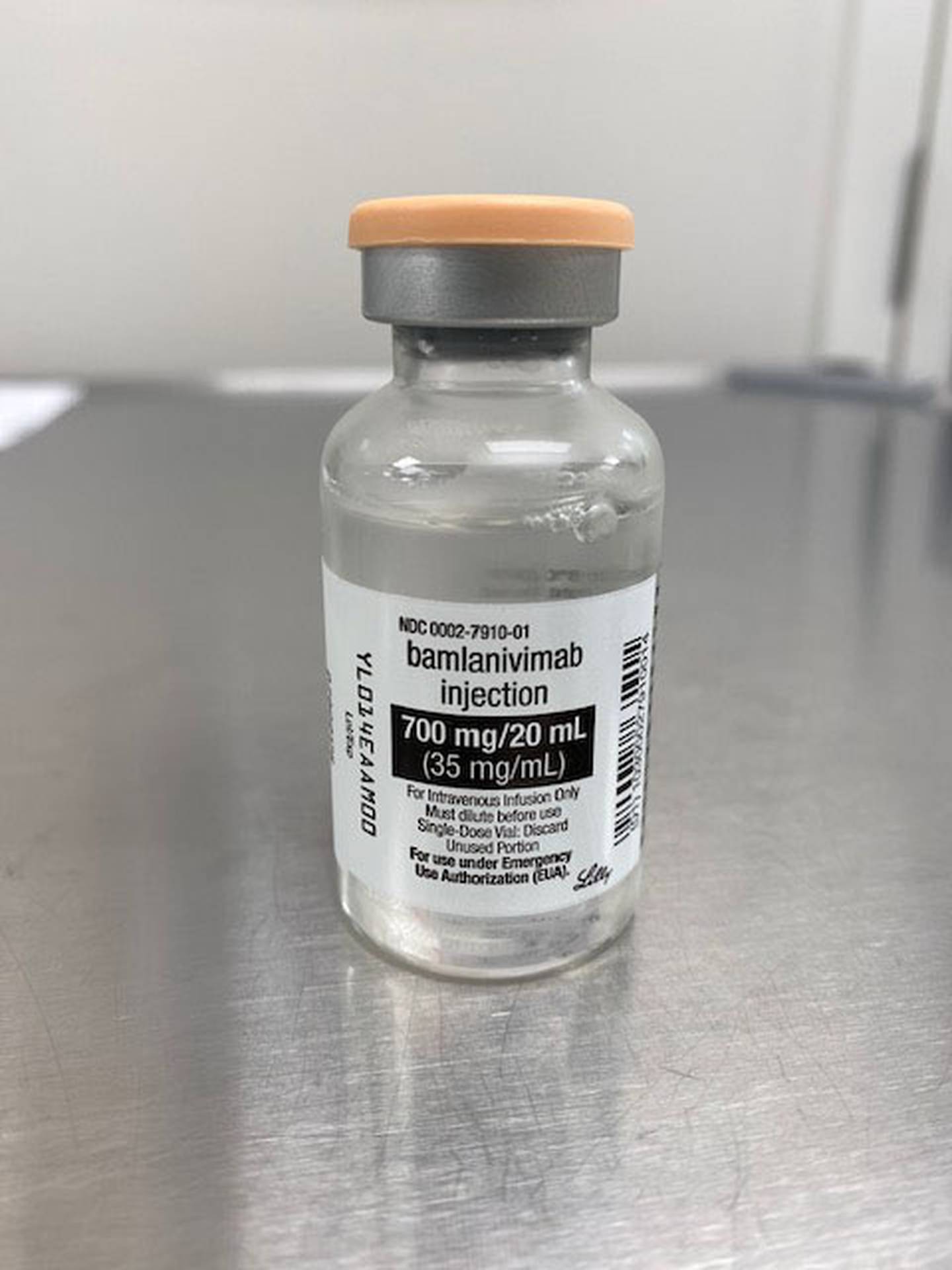 Bamlanivimab is given through an IV in a negative pressure room. The infusion takes one hour. Patients remain a second hour to make sure they don't have an allergic or negative reaction to the drug.