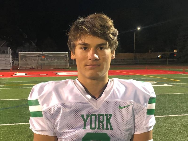 York senior quarterback Matt Vezza