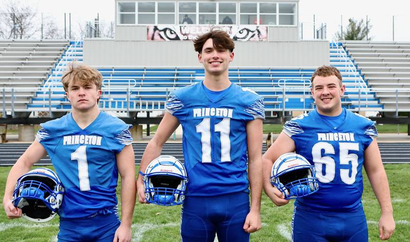 BCR Players of the Year Casey Etheridge (from left), Noah LaPorte and Cade Odell.