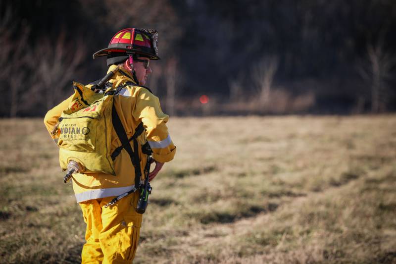 The McHenry Township Fire Protection District responded at 1:30 p.m. Saturday, Nov. 26, 2022, to a brush fire in the 3800 block of West Buchanan Road.