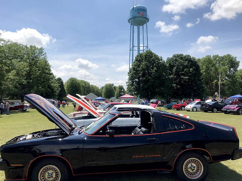 Cars are on display for the 2021 Lyndon Car Show. This year's event will be Sunday at Lyndon's Richmond Park.