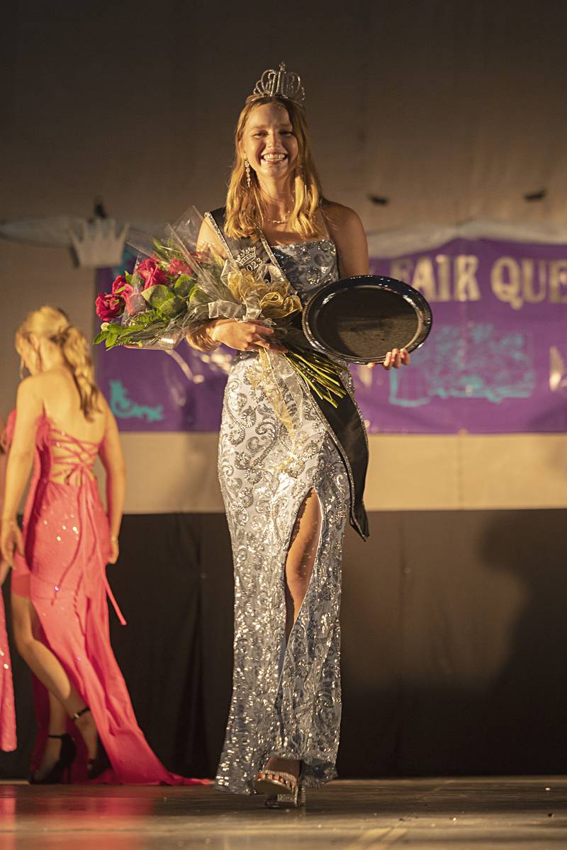 Lauren Carlson is crowned Miss Ogle County Wednesday August 2, 2023 during the Ogle County pageant.