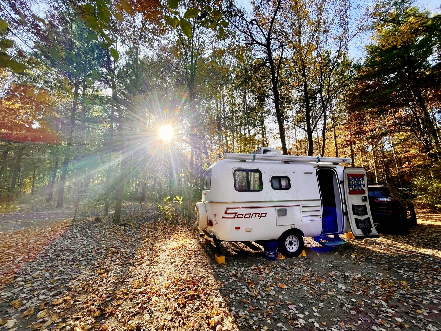 Lynn Crafts and Dan Dougherty have lived in Morrison for just more than a year after moving from Las Vegas, and have taken their thrill of exploration to the Midwest in their small Scamp trailer on Caboose Adventures.
