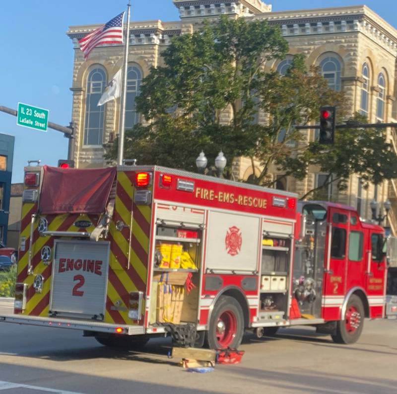 A two-vehicle crash occurred Friday, July 28, 2023, at the intersection of Madison and La Salle streets in downtown Ottawa.