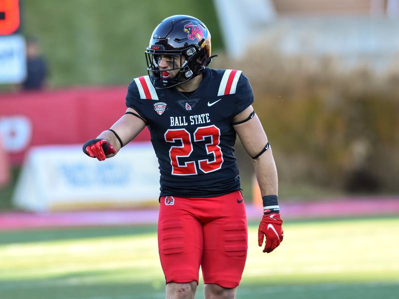 Jacobs graduate Loren Strickland with Ball State last season.