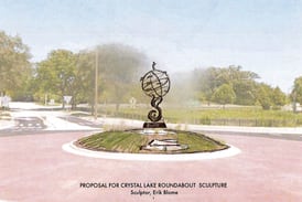 Crystal Lake commissions $50K sculpture by local artist for roundabout
