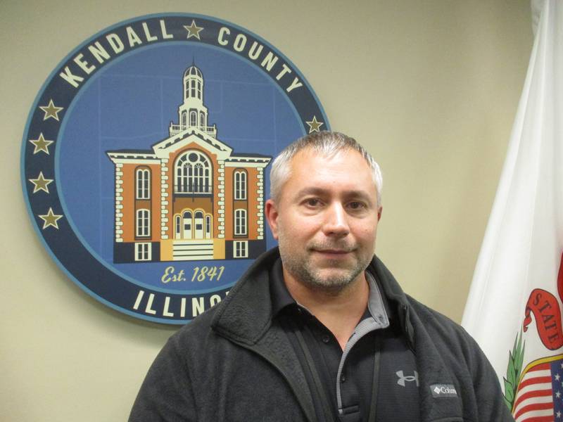 Tim Stubinger is the new superintendent of the Kendall County Veterans Assistance Commission. He is seen here in the Kendall County Board room Jan. 3, 2023.